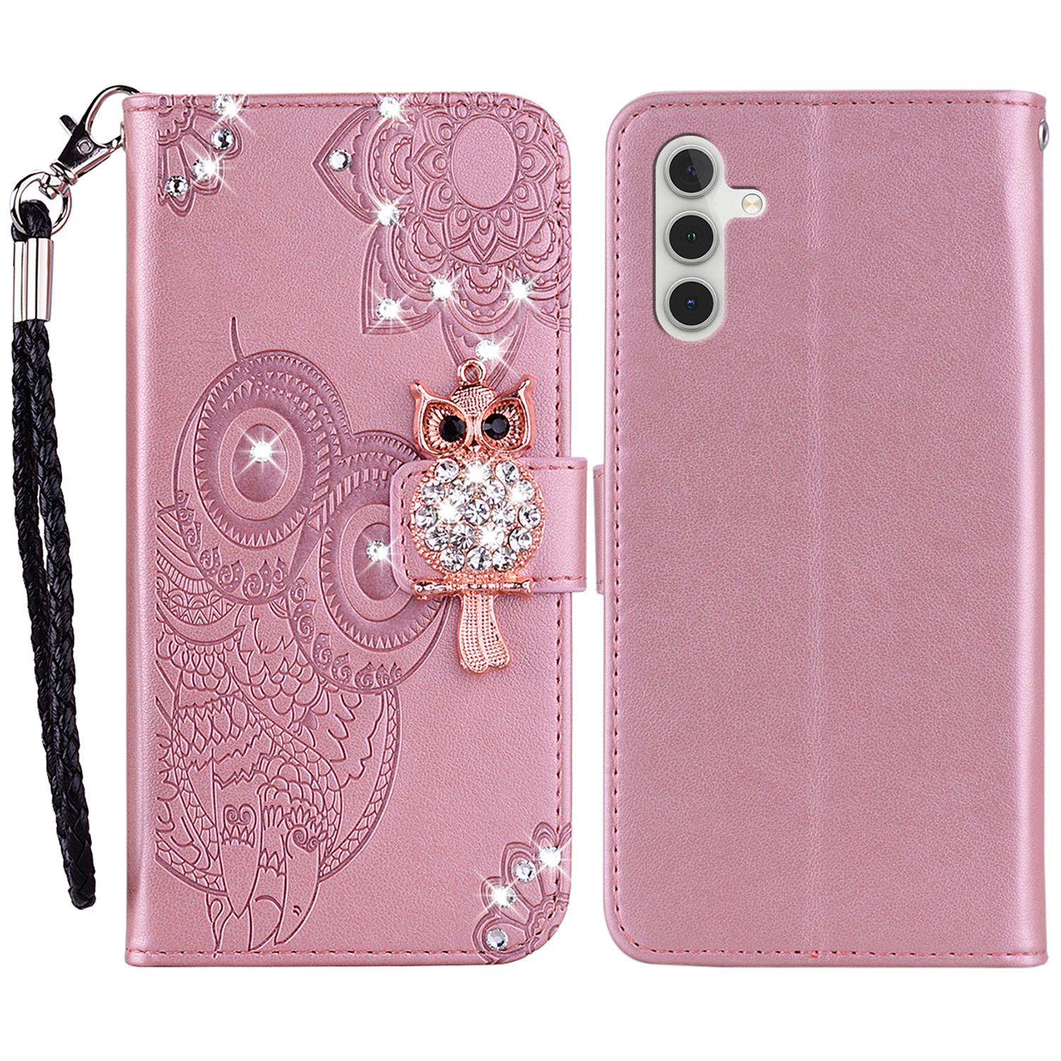 For Samsung Galaxy A05s 4G Case Rhinestone Decor Leather Phone Wallet Cover with Stand Rose Gold
For Samsung Galaxy A05s 4G Case Rhinestone Decor Leather Phone Wallet Cover with Stand Rose Gold