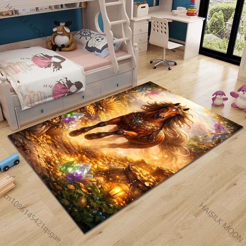 Multiple sizes Golden horse amidst treasure Carpet for Living Room Bedroom Sofa Home Decor Rus Non-slip Floor Mat Luxury Gift 40cm x 60cm
Multiple sizes Golden horse amidst treasure Carpet for Living Room Bedroom Sofa Home Decor Rus Non-slip Floor Mat Luxury Gift 40cm x 60cm