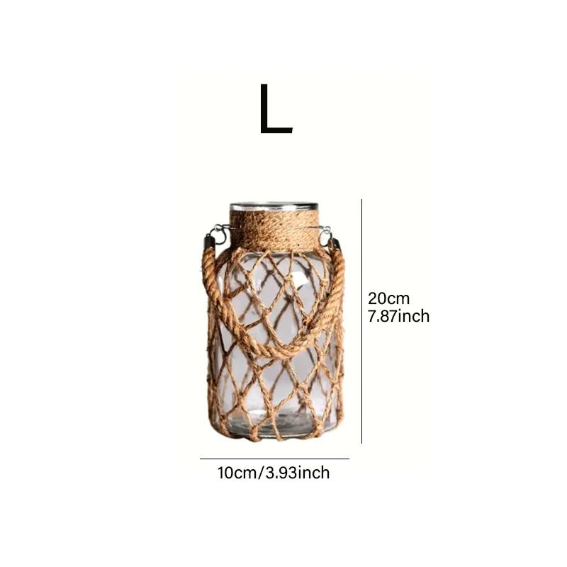 Vintage Bohemian Clear Glass Vase with Handwoven Pocket Portable Hydroponic Decor
Vintage Bohemian Clear Glass Vase with Handwoven Pocket Portable Hydroponic Decor