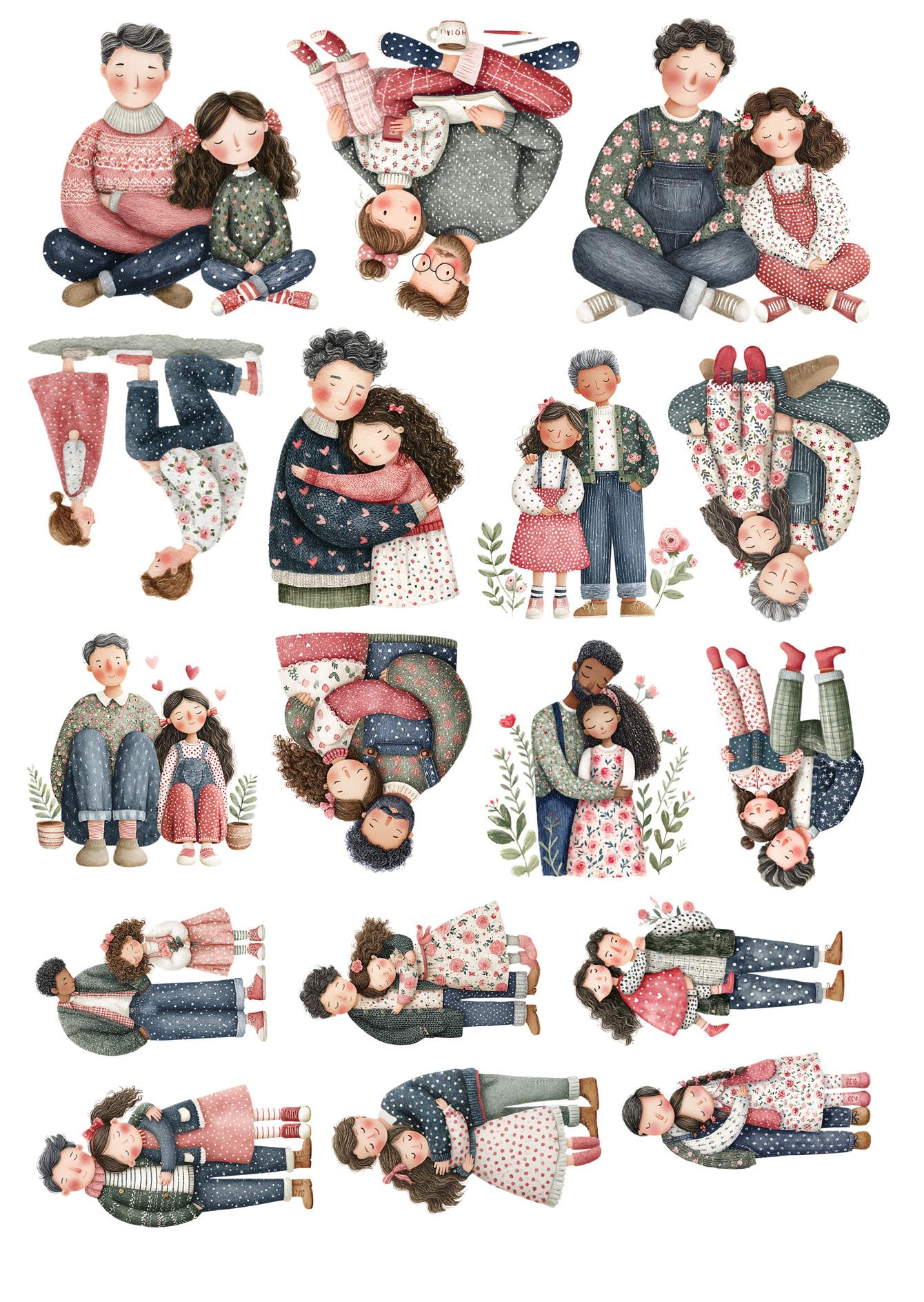 17pcs Cute Cartoon Father and daughter Stickers Graffiti Decals Laptop Motorcycle Scrapbook Phone Waterproof diy Sticker білий
17pcs Cute Cartoon Father and daughter Stickers Graffiti Decals Laptop Motorcycle Scrapbook Phone Waterproof diy Sticker білий
