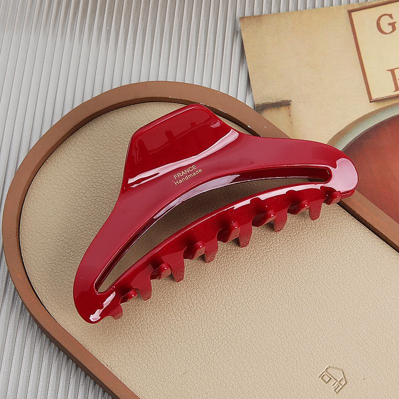 Большая заколка-краб из ацетата в корейском стиле с золотой этикеткой - Текстурированная заколка-акула для прически пучок. Аксессуары для волос
Большая заколка-краб из ацетата в корейском стиле с золотой этикеткой - Текстурированная заколка-акула для прически пучок. Аксессуары для волос