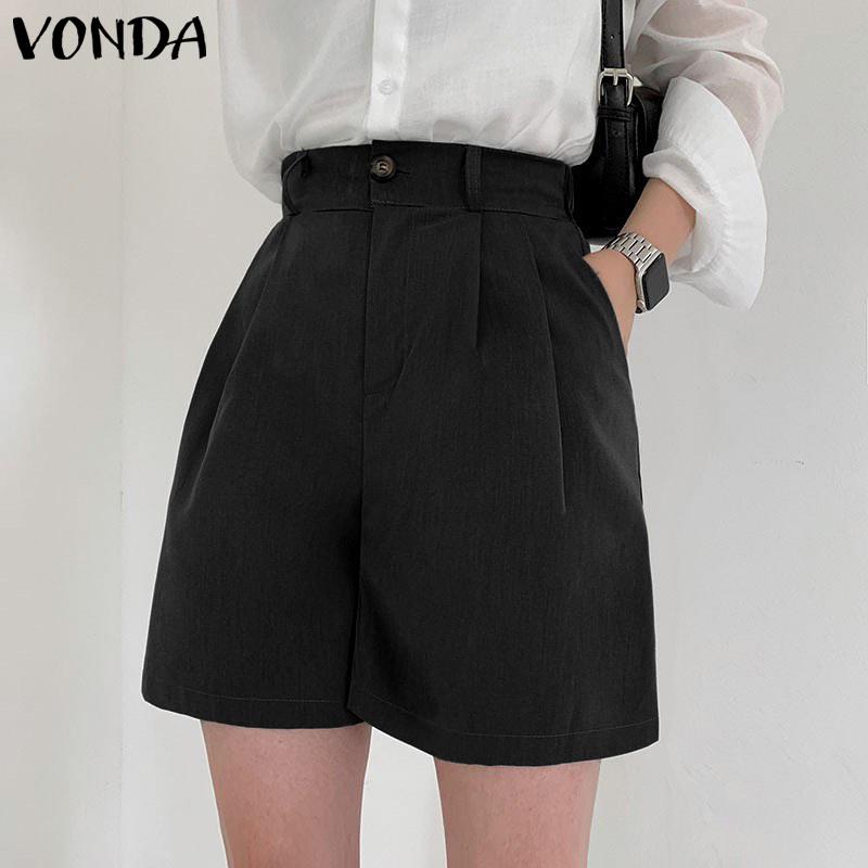 VONDA женские летние шорты на молнии и карманах однотонного цвета 
VONDA женские летние шорты на молнии и карманах однотонного цвета