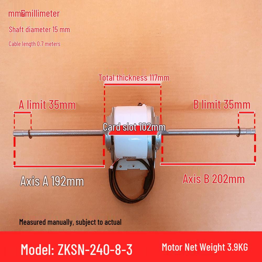 ZKSN-240-8-3: Suitable for Midea Ducted Unit, 3-Wire DC Motor, 240W
ZKSN-240-8-3: Suitable for Midea Ducted Unit, 3-Wire DC Motor, 240W
