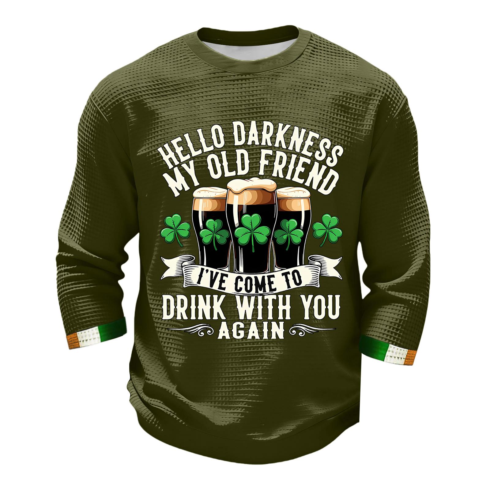 Men s Fashion Long Sleeve T-Shirt St. Patrick s Day Shirt L
Men s Fashion Long Sleeve T-Shirt St. Patrick s Day Shirt L