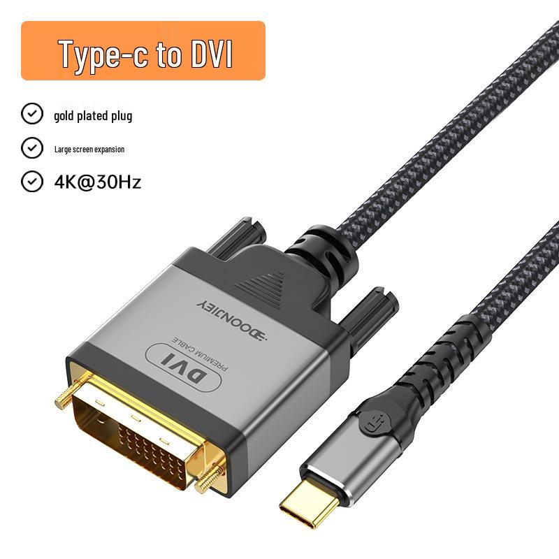 Кабель-адаптер USB-C на DVI 1080P 60 Гц для зеркалирования экрана ноутбука и телефона
Кабель-адаптер USB-C на DVI 1080P 60 Гц для зеркалирования экрана ноутбука и телефона