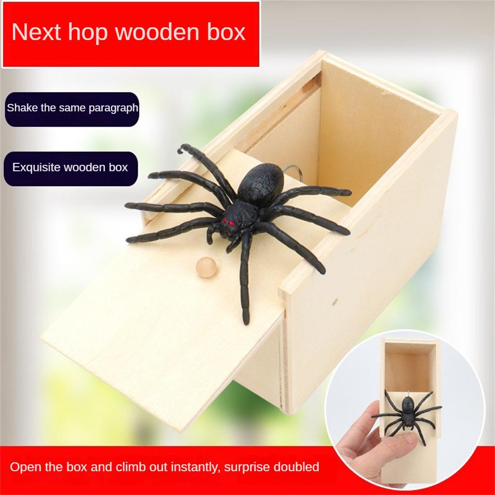 Halloween Happy Joke Boxes Rubber Spider Prank Happy Handcrafted Wooden Spider Box Spider Money Surprise Box
Halloween Happy Joke Boxes Rubber Spider Prank Happy Handcrafted Wooden Spider Box Spider Money Surprise Box