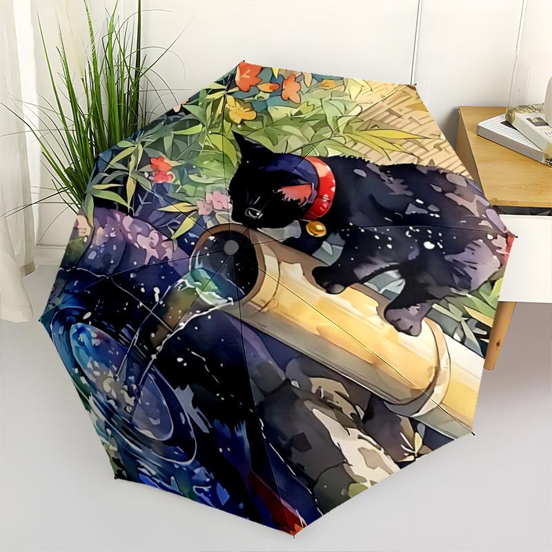 1pc Black Cat with Red Collar Automatic Opening and Closing Umbrella, Lightweight 3-Fold, With Cute Cartoon Characters, Suitable for Home, Outdoor and
1pc Black Cat with Red Collar Automatic Opening and Closing Umbrella, Lightweight 3-Fold, With Cute Cartoon Characters, Suitable for Home, Outdoor and