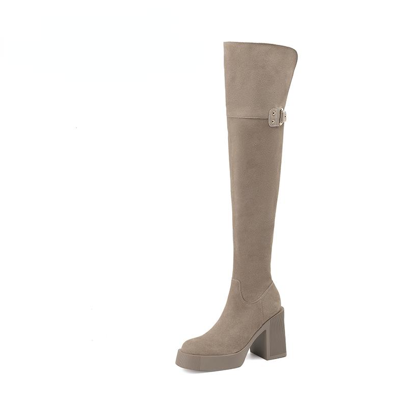 Женские высокие сапоги выше колена из натуральной кожи, ботинки Gogo на толстом высоком каблуке с круглым носком, на платформе и на молнии, женская обувь, зимняя обувь 34 хаки
Женские высокие сапоги выше колена из натуральной кожи, ботинки Gogo на толстом высоком каблуке с круглым носком, на платформе и на молнии, женская обувь, зимняя обувь 34 хаки