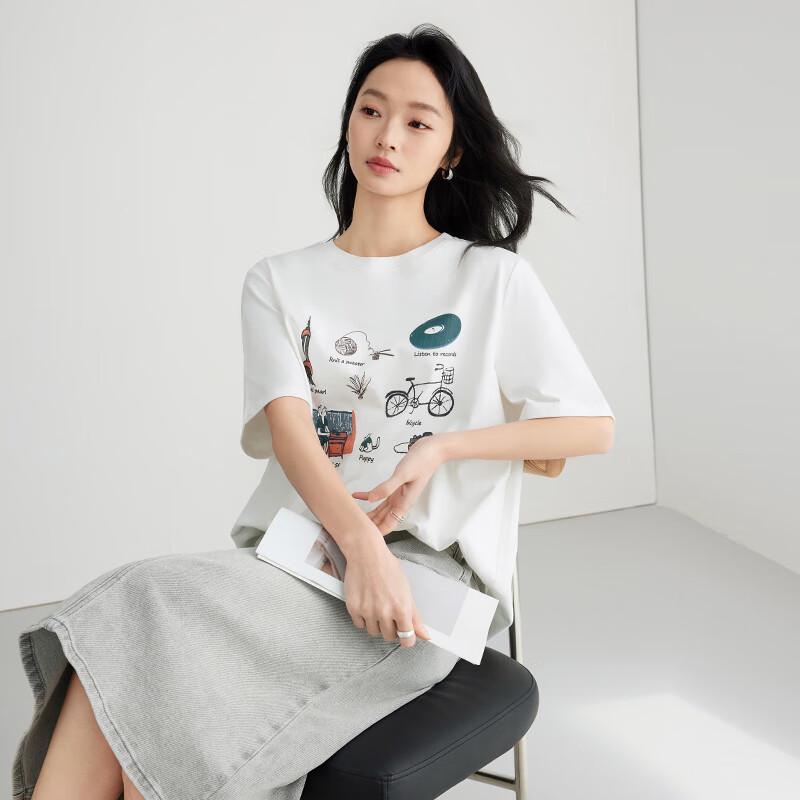 Elva Island Women s Cartoon Print Loose Half-Sleeve T-shirt S
Elva Island Women s Cartoon Print Loose Half-Sleeve T-shirt S