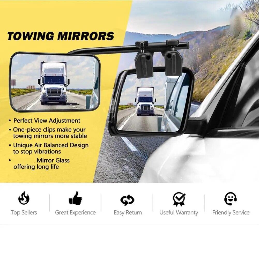 2pcs Towing Mirrors Trailer Car Truck Extension Rear View Mirror Clip-on Adjustable Dual Side View Wing Mirror
2pcs Towing Mirrors Trailer Car Truck Extension Rear View Mirror Clip-on Adjustable Dual Side View Wing Mirror