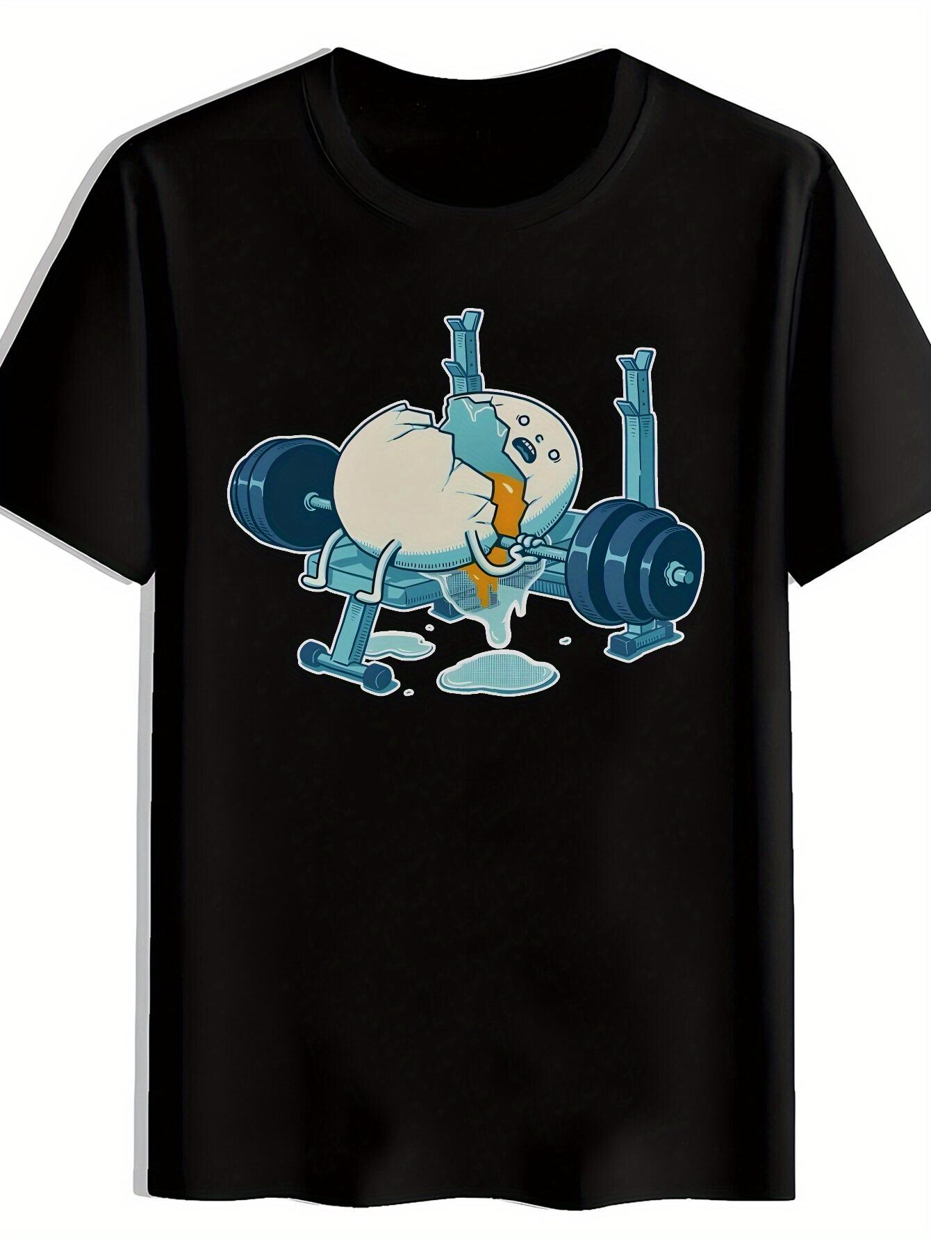 Funny Gym Motivation T-shirt - Heavy Duty Egg lifting weights Graphic Tee - Lightweight Breathable Polyester Shirt for Workout XL
Funny Gym Motivation T-shirt - Heavy Duty Egg lifting weights Graphic Tee - Lightweight Breathable Polyester Shirt for Workout XL