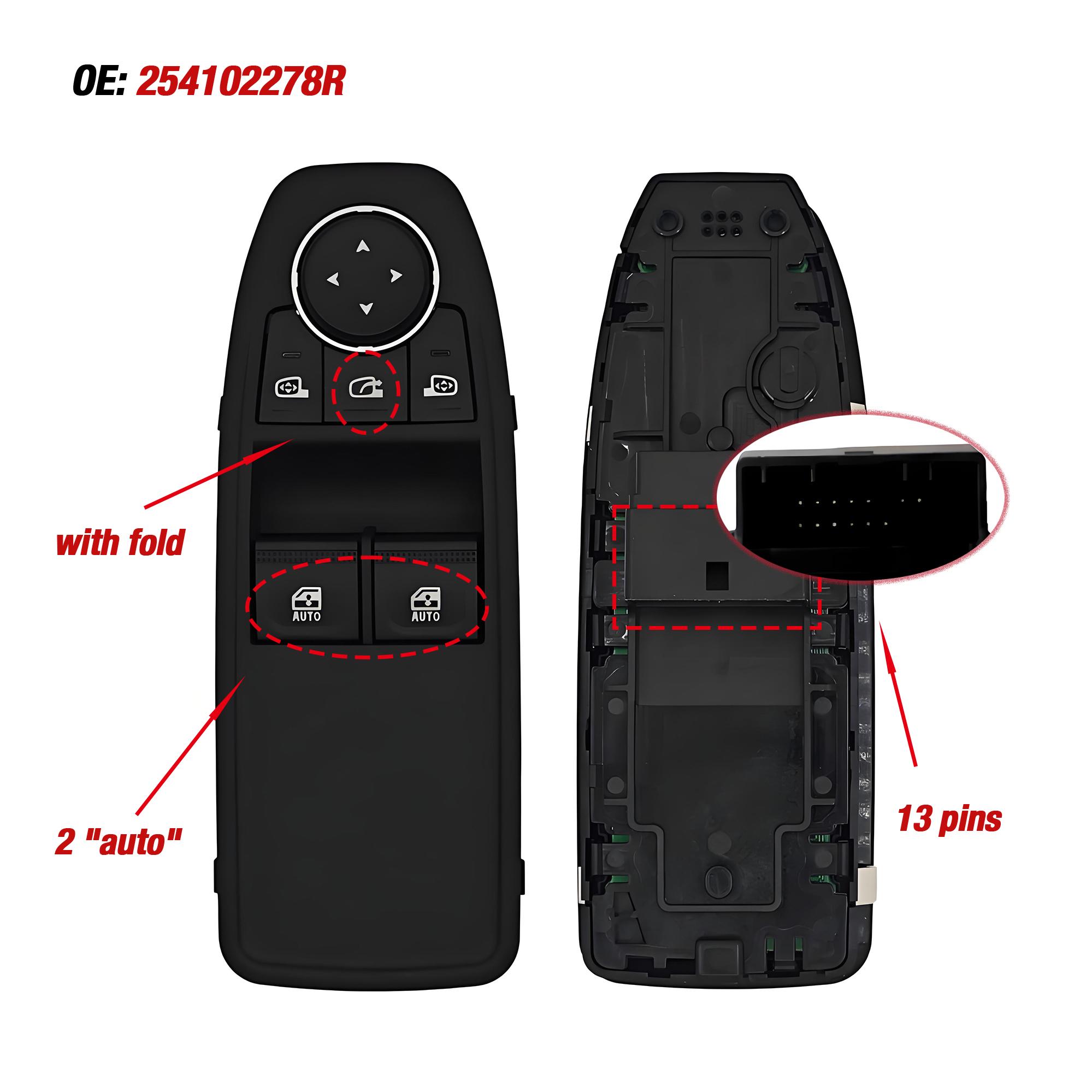 254102278R 25410-2278R For Renault CLIO ,Left Driver Side Electric Power Master Window Control Switch 254102278R
254102278R 25410-2278R For Renault CLIO ,Left Driver Side Electric Power Master Window Control Switch 254102278R
