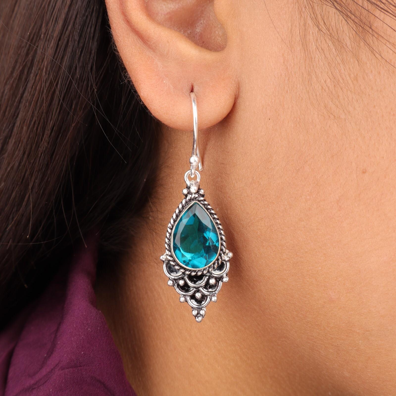 Natural Apatite Gemstone 925 Sterling Silver Jewelry Handmade Boho Earrings 1.9 EE-85-12
Natural Apatite Gemstone 925 Sterling Silver Jewelry Handmade Boho Earrings 1.9 EE-85-12