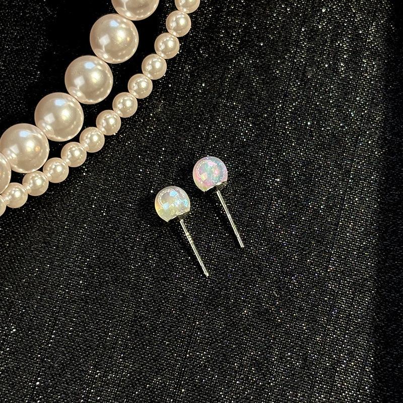 925 silver needle mermaid pearl earrings femininity high-end colorful stud earrings light luxury ear jewelry
925 silver needle mermaid pearl earrings femininity high-end colorful stud earrings light luxury ear jewelry