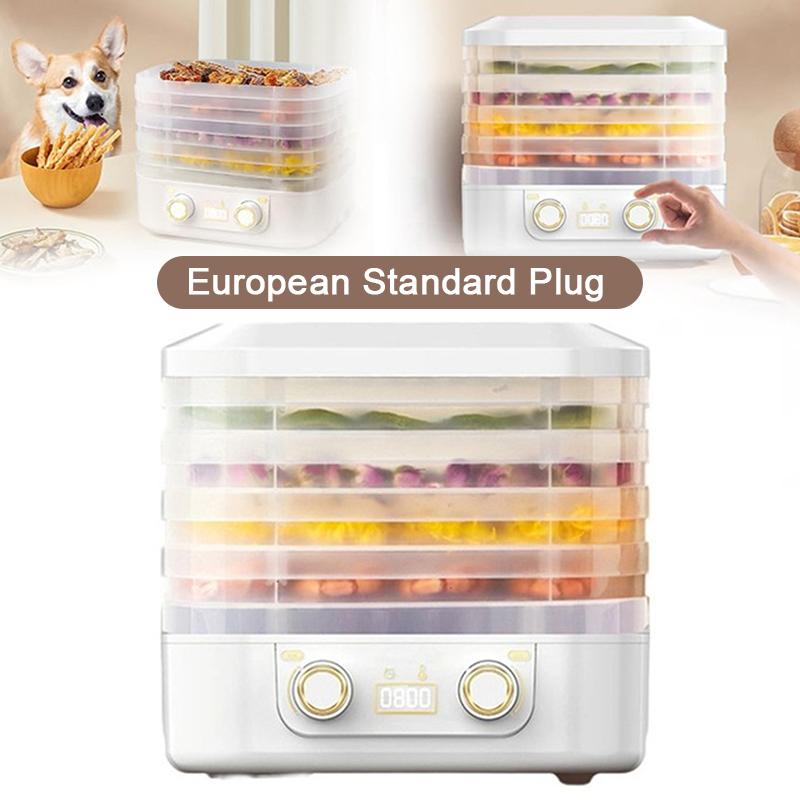 Машина для сушки продуктов с 5 поддонами для дома, цифровая, с регулируемым таймером и контролем температуры, идеально подходит для фруктов, мяса, овощей, конфет
Машина для сушки продуктов с 5 поддонами для дома, цифровая, с регулируемым таймером и контролем температуры, идеально подходит для фруктов, мяса, овощей, конфет