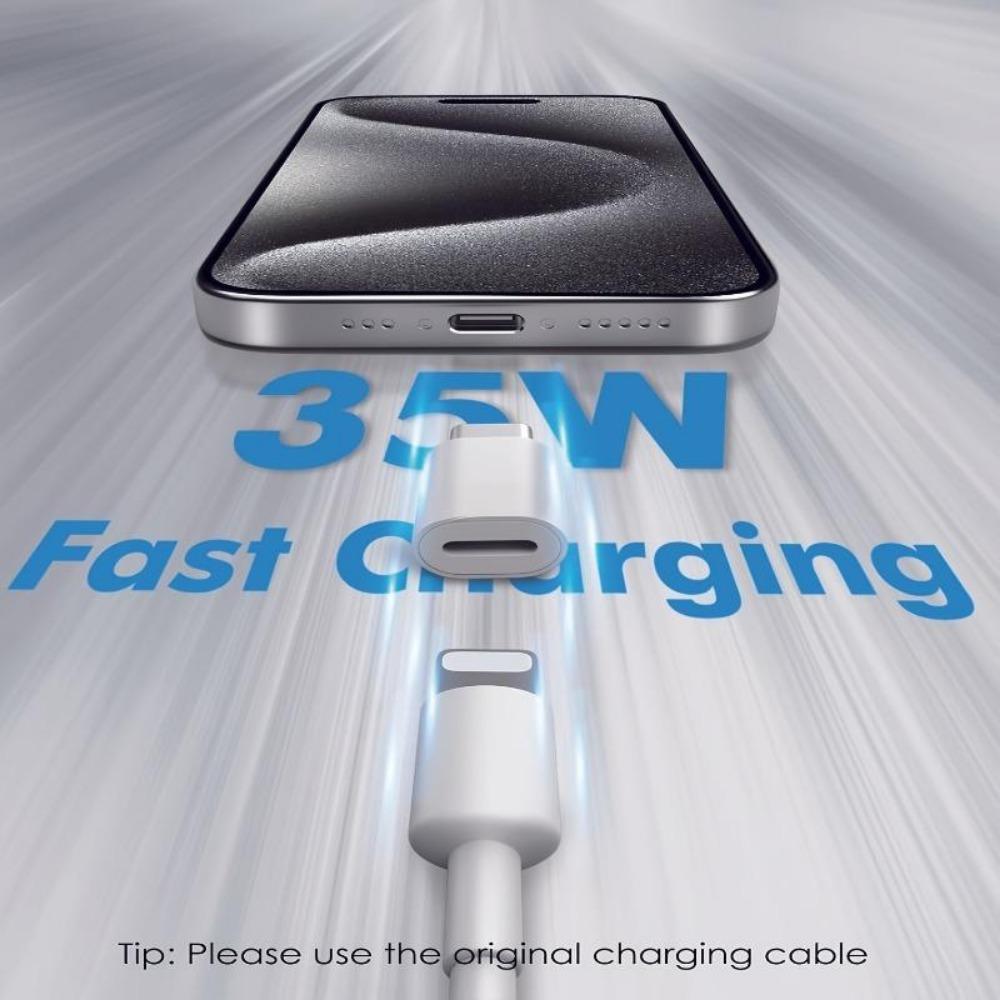 Набір з 1 шт., адаптер Lightning Female – USB C Male, підходить для зарядки та передачі даних білий
Набір з 1 шт., адаптер Lightning Female – USB C Male, підходить для зарядки та передачі даних білий