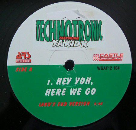 12inch Record TECHNOTRONIC - Hey Yoh, Here We Go WGAF12104 WGAF Records 1993 US Dance & Electronica Used
12inch Record TECHNOTRONIC - Hey Yoh, Here We Go WGAF12104 WGAF Records 1993 US Dance & Electronica Used
