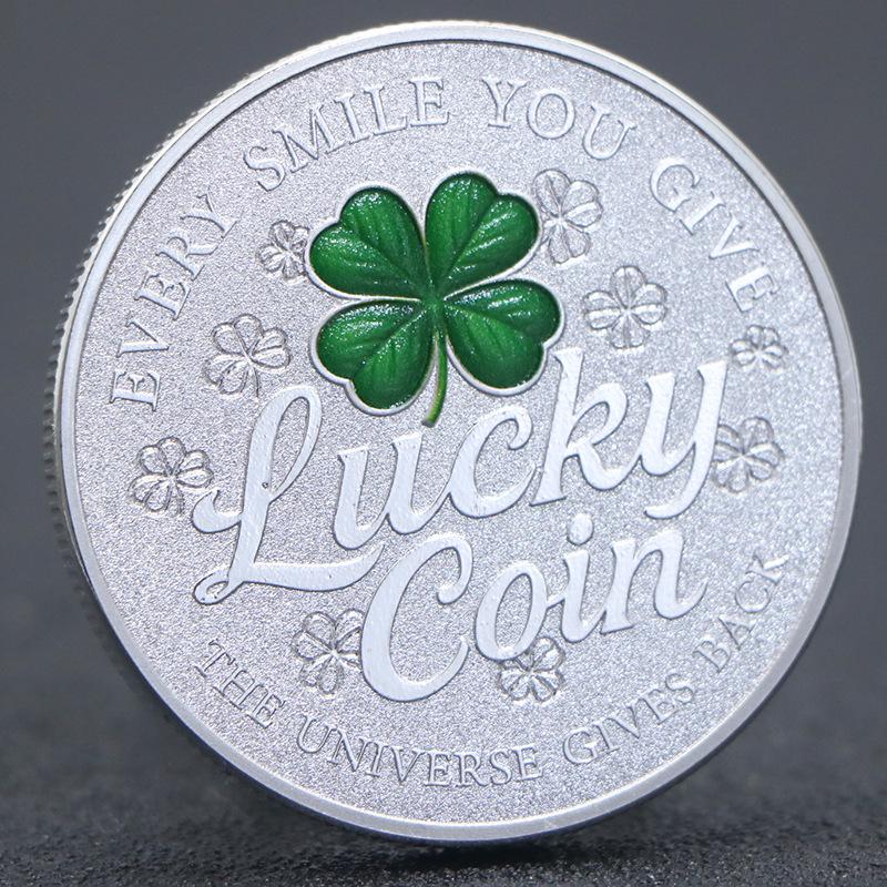 Four-Leaf Clover Gold & Silver Plated Commemorative Coin - Electroplated Relief Medal серебряный
Four-Leaf Clover Gold & Silver Plated Commemorative Coin - Electroplated Relief Medal серебряный