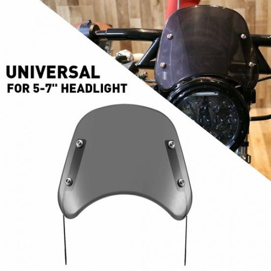 Universal Motorcycle Headlight Fairing Windshield Windscreen Round 5-7 For YMH
Universal Motorcycle Headlight Fairing Windshield Windscreen Round 5-7 For YMH