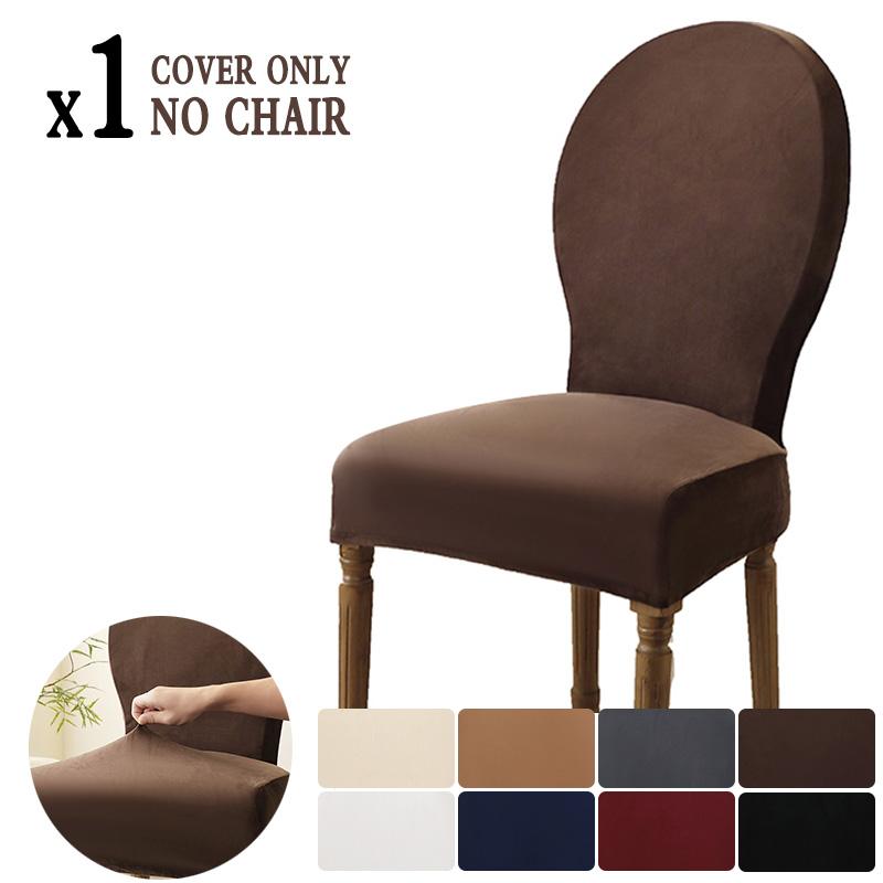 New Round Back Chair Covers Stretch Velvet Dining Chair Cover Soft Seat Slipcover Solid Color Furniture Protector Wedding Home 1PC Chair Cover
New Round Back Chair Covers Stretch Velvet Dining Chair Cover Soft Seat Slipcover Solid Color Furniture Protector Wedding Home 1PC Chair Cover