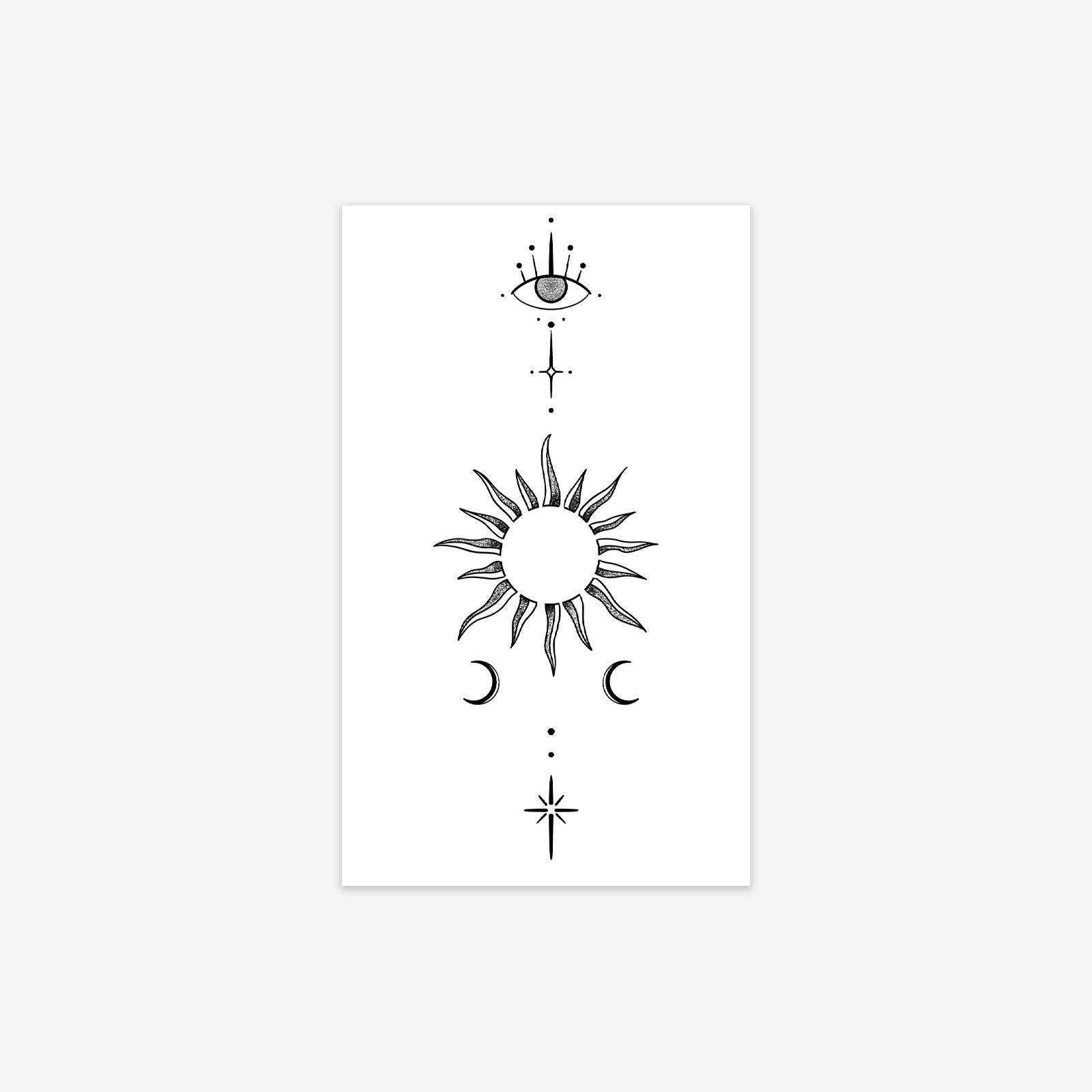 Tattoo Stickers, Sun And Moon Lines, Waterproof, Long-Lasting And Non-Reflective, Advanced Sense, Domineering Personality Men S Tattoo Stickers 9*15
Tattoo Stickers, Sun And Moon Lines, Waterproof, Long-Lasting And Non-Reflective, Advanced Sense, Domineering Personality Men S Tattoo Stickers 9*15