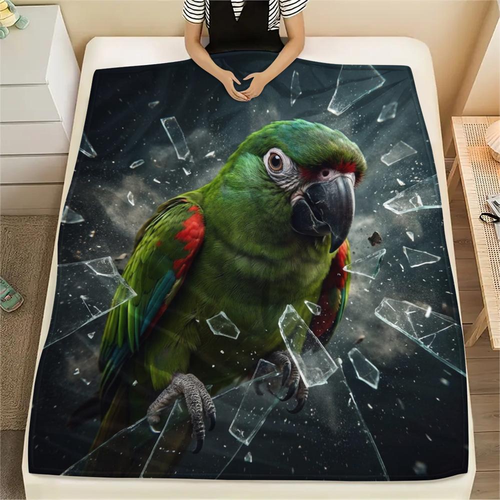 1PC Parrot Print Flannel Blanket, High quality All Seasons, Home Decor, Warmth and Comfort, Perfect for Christmas Gifts 80cm x 120cm
1PC Parrot Print Flannel Blanket, High quality All Seasons, Home Decor, Warmth and Comfort, Perfect for Christmas Gifts 80cm x 120cm