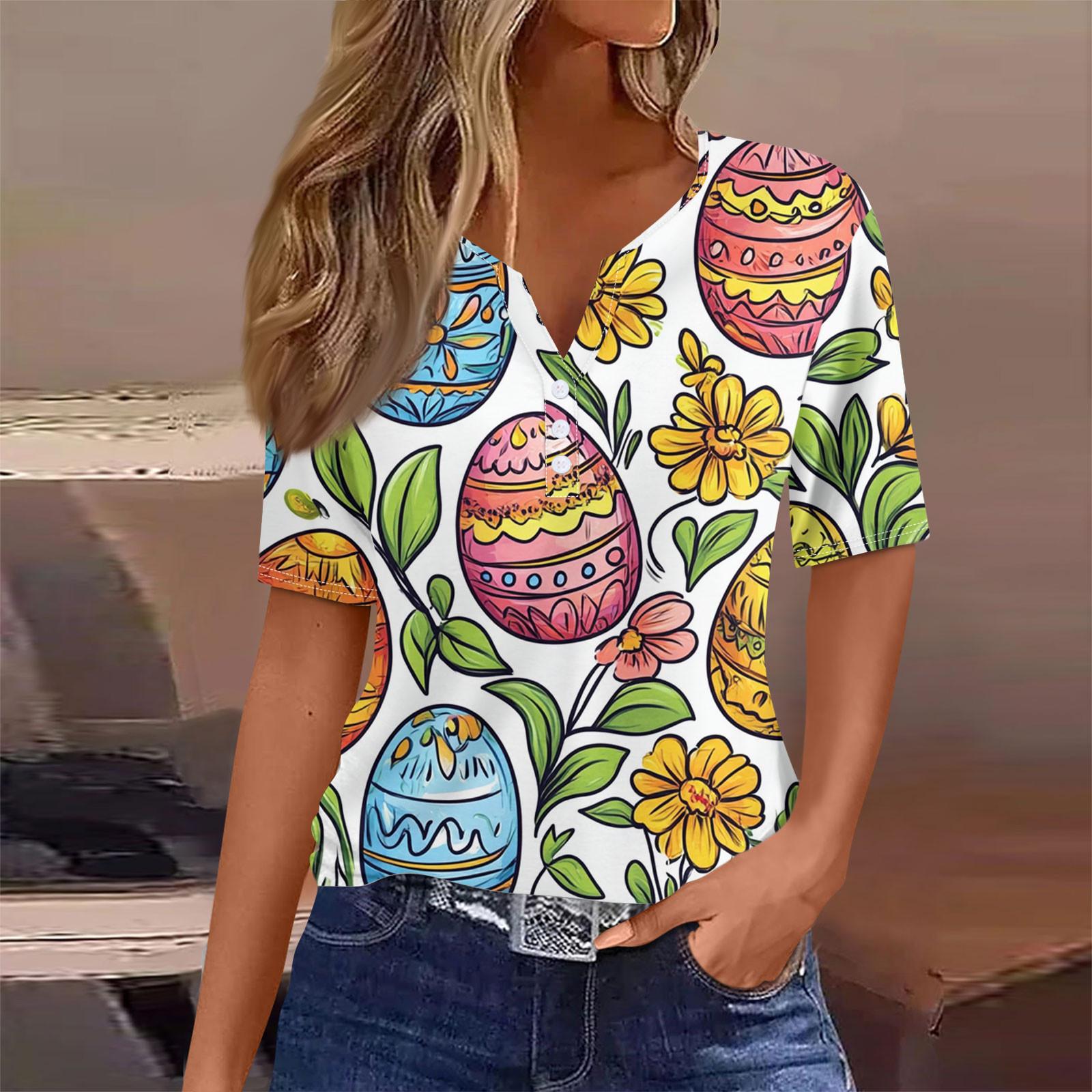 Women s Fashion Casual Vintage Easter V-Neck Short Sleeve Decorative Button T-Shirt Top XL жовтий
Women s Fashion Casual Vintage Easter V-Neck Short Sleeve Decorative Button T-Shirt Top XL жовтий