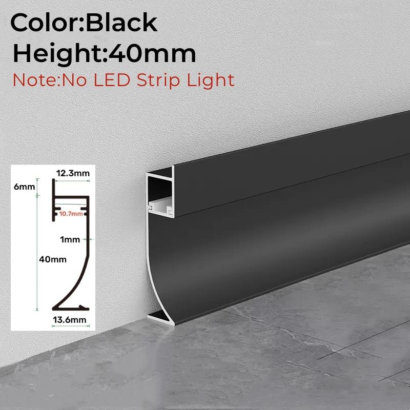 Встроенный скрытый светодиодный плинтус H40/65 мм, алюминиевый профиль, подсветка, настенный бордюр, плинтус, угловая полоса, светильник 0.5mX1pcs
Встроенный скрытый светодиодный плинтус H40/65 мм, алюминиевый профиль, подсветка, настенный бордюр, плинтус, угловая полоса, светильник 0.5mX1pcs