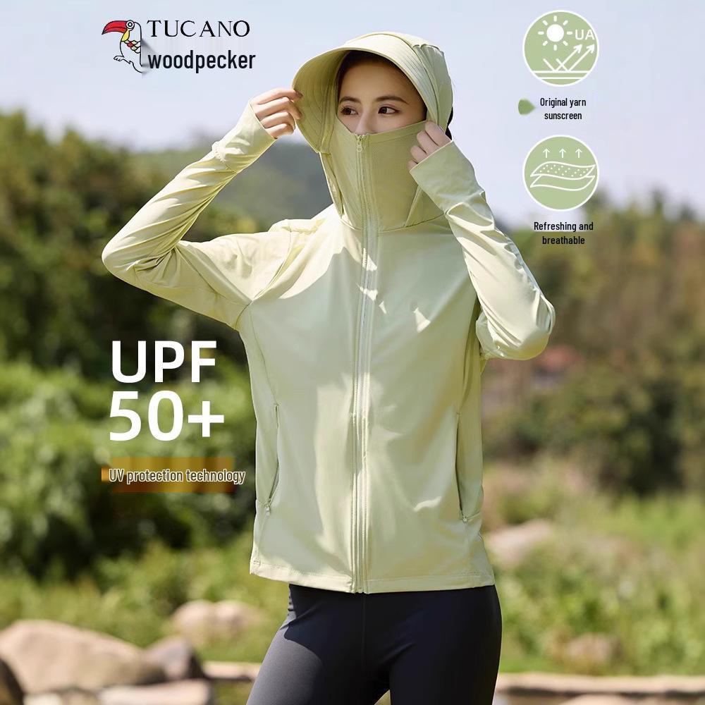 Woodpecker UPF50+ Ice Silk Sun Protection Jacket for Women & Men - Lightweight, Breathable, 2025 Summer Outdoor Wear L
Woodpecker UPF50+ Ice Silk Sun Protection Jacket for Women & Men - Lightweight, Breathable, 2025 Summer Outdoor Wear L
