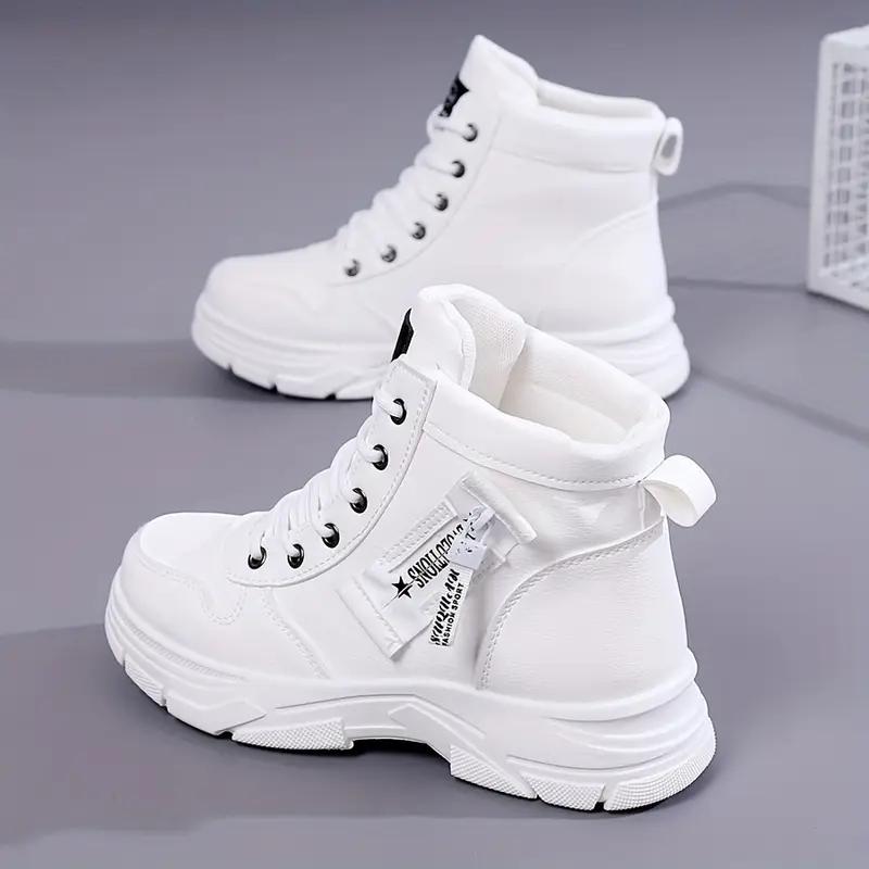 Женские модные кроссовки с высоким верхом - Удобная повседневная обувь на шнуровке с молнией, Кроссовки с высоким верхом 38 белый
Женские модные кроссовки с высоким верхом - Удобная повседневная обувь на шнуровке с молнией, Кроссовки с высоким верхом 38 белый