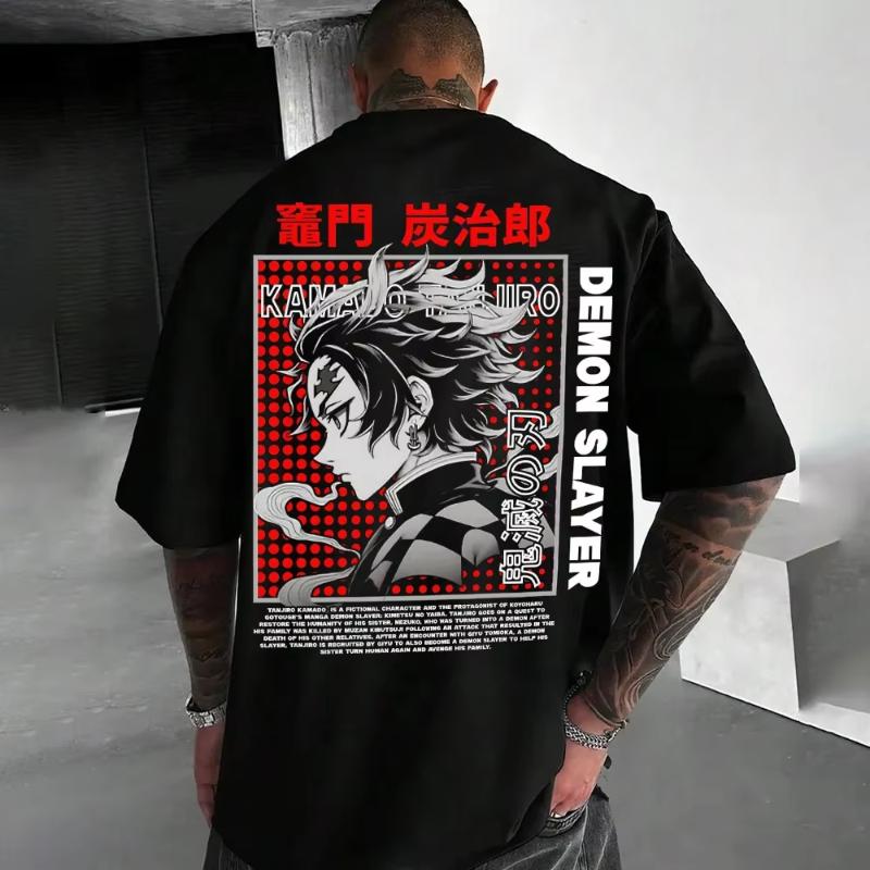 Demon Slayer Mens Tshirt Tanjiro Kamado Summer Anime Cotton Tee Spring Autumn Boy Versatile Shortsleeved Parentchild Wear S
Demon Slayer Mens Tshirt Tanjiro Kamado Summer Anime Cotton Tee Spring Autumn Boy Versatile Shortsleeved Parentchild Wear S