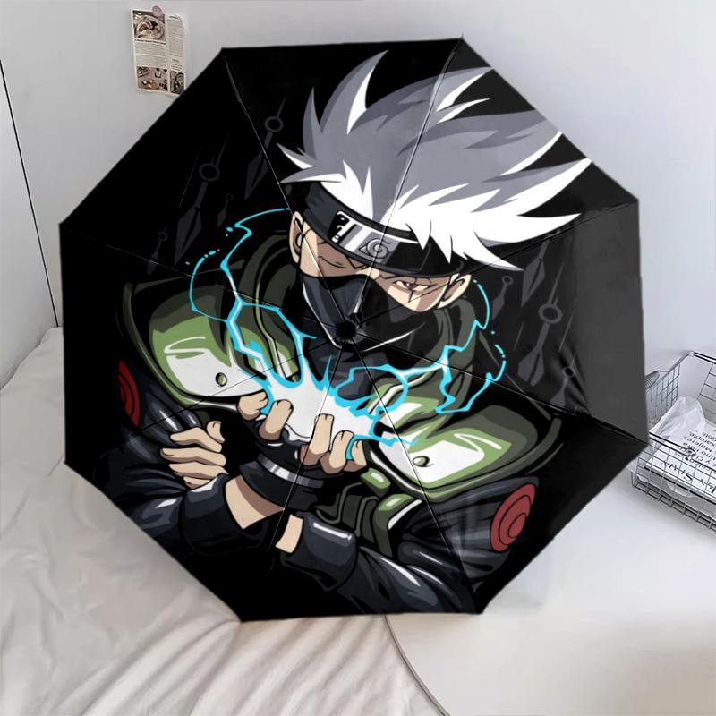Kakashi Hatake Naruto pattern, automatic folding umbrella, portable and foldable design, 8 ribs, a Christmas or birthday gift.
Kakashi Hatake Naruto pattern, automatic folding umbrella, portable and foldable design, 8 ribs, a Christmas or birthday gift.