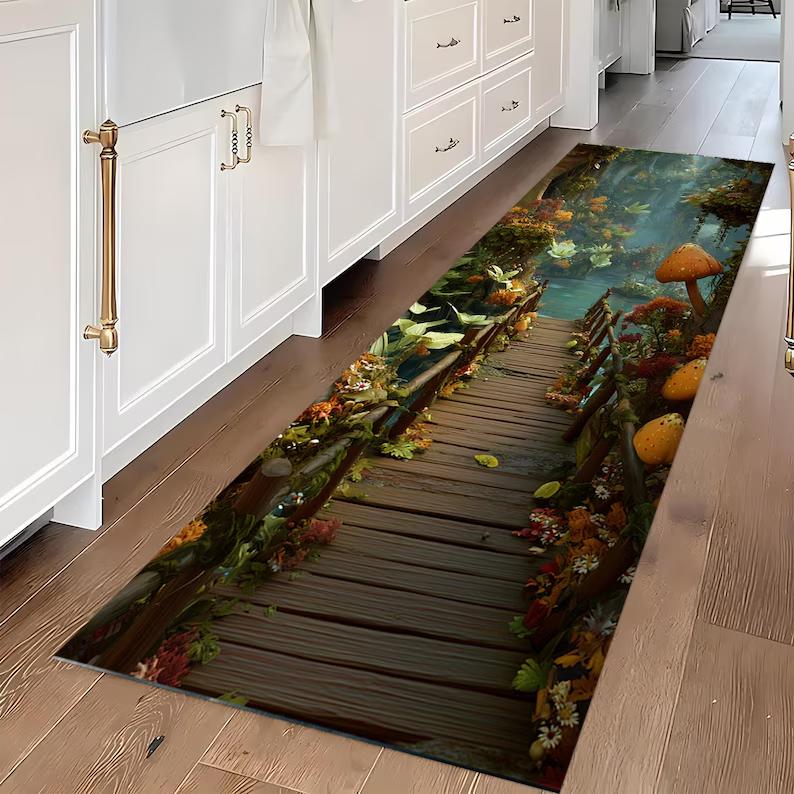 Ancient River Ruins Runner Rug Mystic Blue Water Flow Mossy Stone Path Hallway Accent Home Decoration Carpet 40X120CM
Ancient River Ruins Runner Rug Mystic Blue Water Flow Mossy Stone Path Hallway Accent Home Decoration Carpet 40X120CM