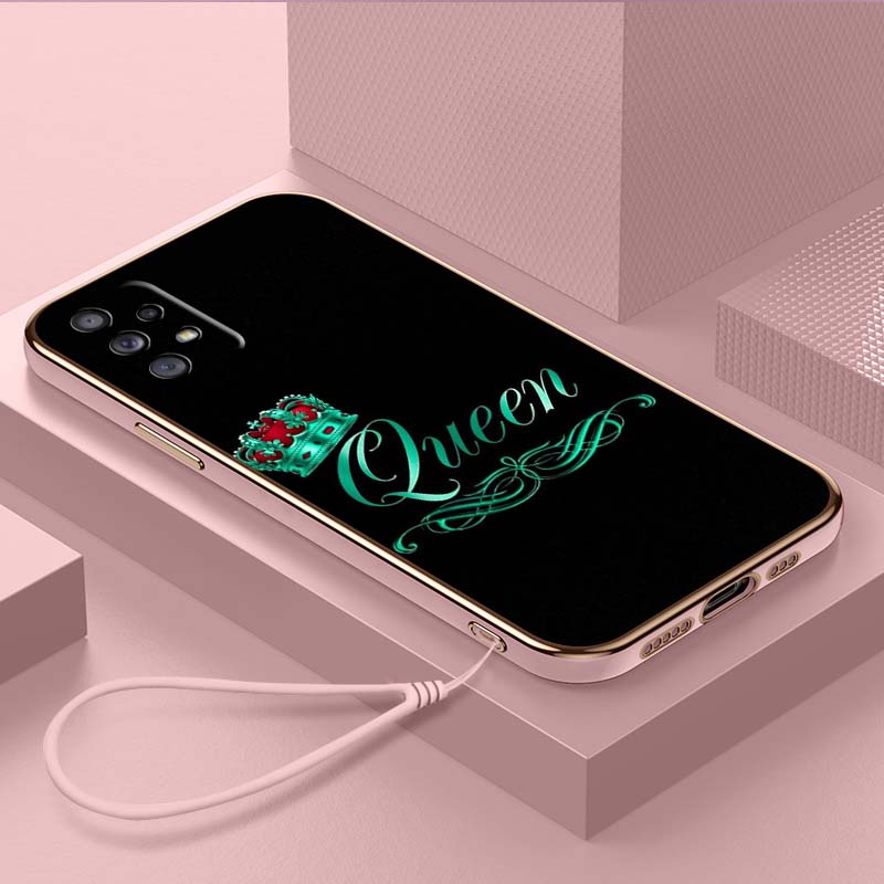 Роскошный чехол для телефона из ТПУ с ремешком для Samsung Galaxy A04 05s A13 A14 A24 A54 A34 Note20 S23 Ultra, чехлы A31 King Queen для пар, художественный чехол
Роскошный чехол для телефона из ТПУ с ремешком для Samsung Galaxy A04 05s A13 A14 A24 A54 A34 Note20 S23 Ultra, чехлы A31 King Queen для пар, художественный чехол