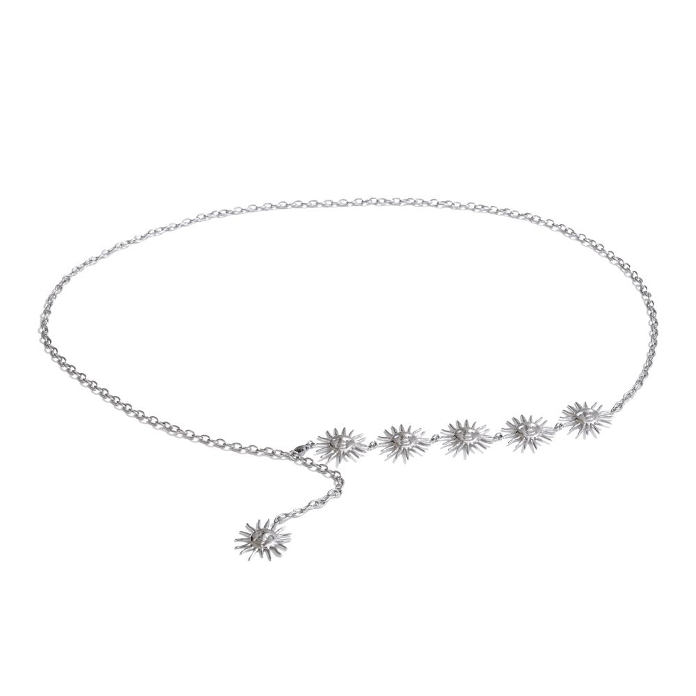 Yhpup Exclusive Stainless Steel Creative Sun Face Belly Waist Chain Sexy Jewelry 18K PVD Plated Summer Beach Fashion Accessory
Yhpup Exclusive Stainless Steel Creative Sun Face Belly Waist Chain Sexy Jewelry 18K PVD Plated Summer Beach Fashion Accessory