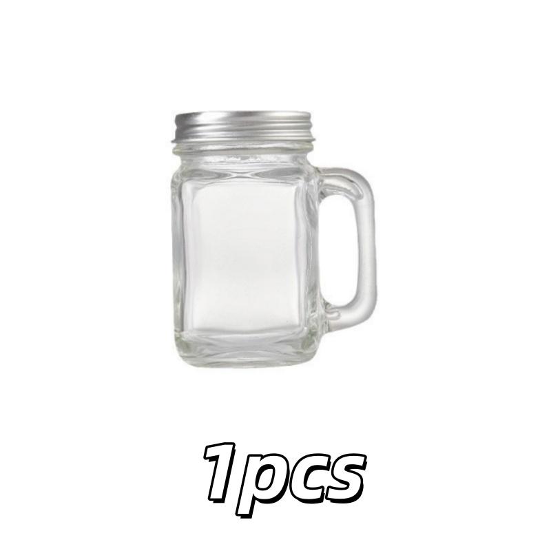 1/2pcs Mini Mason Jar Coffee Concentrate Sub-Bottling Sealed Jars Juice Family Party With Cover Portable Handle Cup Glass Bottle
1/2pcs Mini Mason Jar Coffee Concentrate Sub-Bottling Sealed Jars Juice Family Party With Cover Portable Handle Cup Glass Bottle