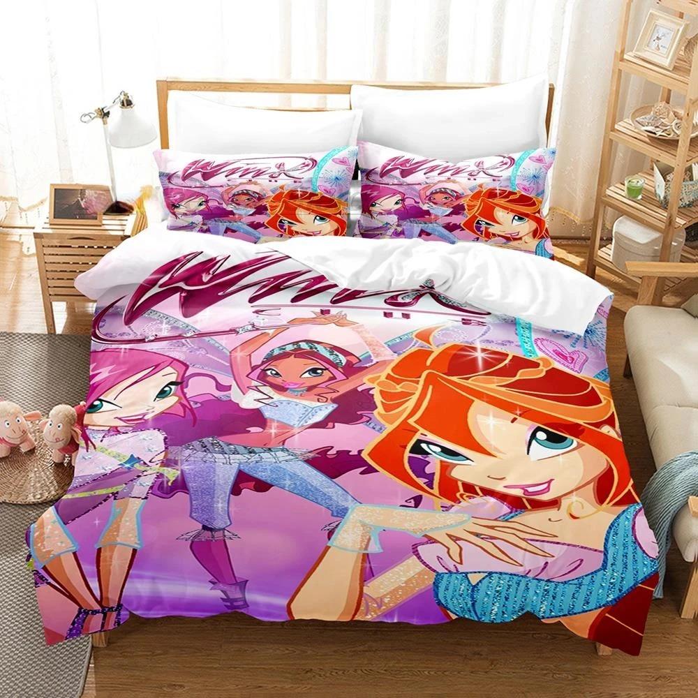 Набір постільної білизни Winx Одномісний Дві односпальні ліжка Queen King Size Комплект ліжок для дорослих дівчат у спальню Комплекти ковдр 3D Print Аніме Kawaii EU Single 135x200cm
Набір постільної білизни Winx Одномісний Дві односпальні ліжка Queen King Size Комплект ліжок для дорослих дівчат у спальню Комплекти ковдр 3D Print Аніме Kawaii EU Single 135x200cm