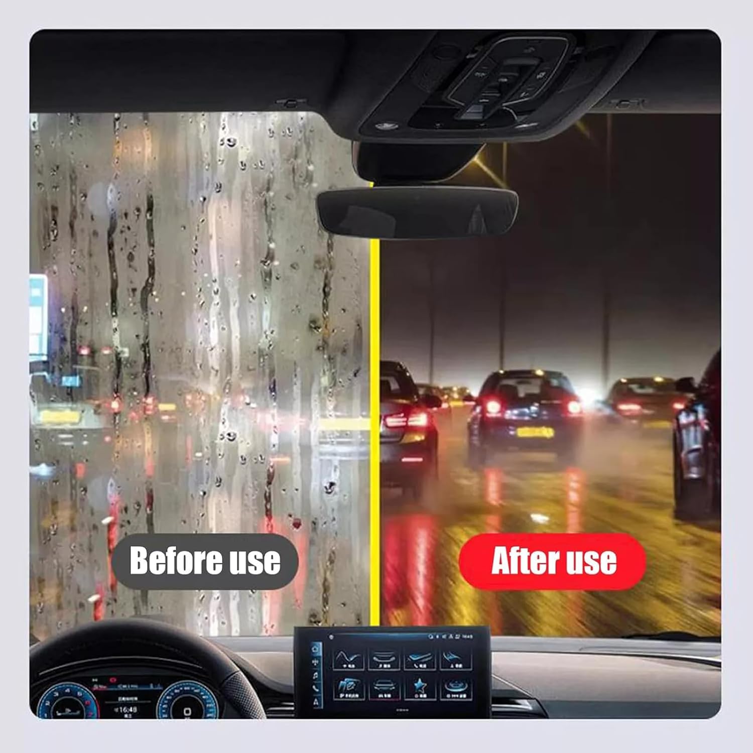 Azhouses Car Glass Oil Film Remover - Azhouses Cleaner, 120ml Car Glass Oil Film Remover, Automotive Oil Film Cleaning Brush For Car Windows, Car 1
Azhouses Car Glass Oil Film Remover - Azhouses Cleaner, 120ml Car Glass Oil Film Remover, Automotive Oil Film Cleaning Brush For Car Windows, Car 1