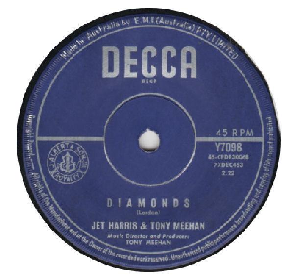 7-дюймовая пластинка JET HARRIS TONY MEEHAN Diamonds Y7098 Decca 1963 Австралия Рок Б/у
7-дюймовая пластинка JET HARRIS TONY MEEHAN Diamonds Y7098 Decca 1963 Австралия Рок Б/у