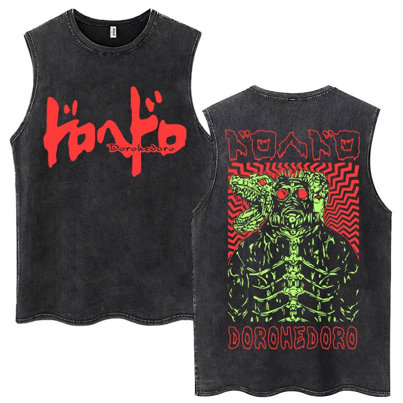 Anime Dorohedoro Kaiman Vintage Washed Tank Tops Harajuku Manga Sleeveless T Shirt Men Women Cotton Loose T-shirt S
Anime Dorohedoro Kaiman Vintage Washed Tank Tops Harajuku Manga Sleeveless T Shirt Men Women Cotton Loose T-shirt S