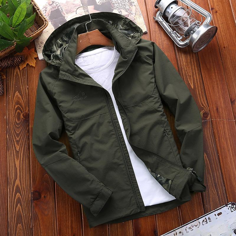 Весна и осень Новая куртка мужская повседневная куртка для активного отдыха быстросохнущая дышащая водонепроницаемая куртка с капюшоном M
Весна и осень Новая куртка мужская повседневная куртка для активного отдыха быстросохнущая дышащая водонепроницаемая куртка с капюшоном M