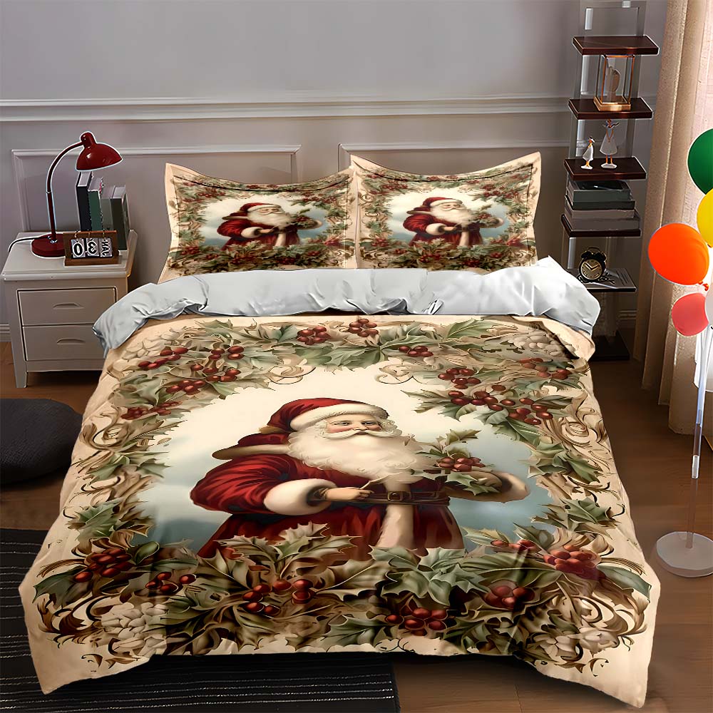 Santa-themed holly. Bedding Duvet cover sets Duvet covers Pillowcases gifts (1 * Duvet Cover 2 * Pillowcases, without duvet insert) 135x200cm
Santa-themed holly. Bedding Duvet cover sets Duvet covers Pillowcases gifts (1 * Duvet Cover 2 * Pillowcases, without duvet insert) 135x200cm