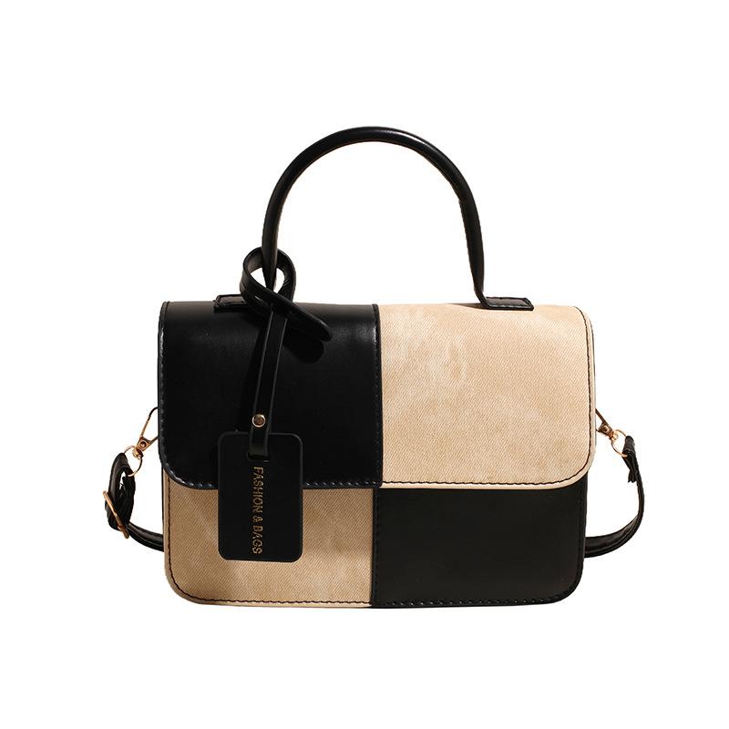 Contrasting color small bag women s retro 2025 fashion new niche versatile shoulder messenger bag splicing portable small square bag
Contrasting color small bag women s retro 2025 fashion new niche versatile shoulder messenger bag splicing portable small square bag