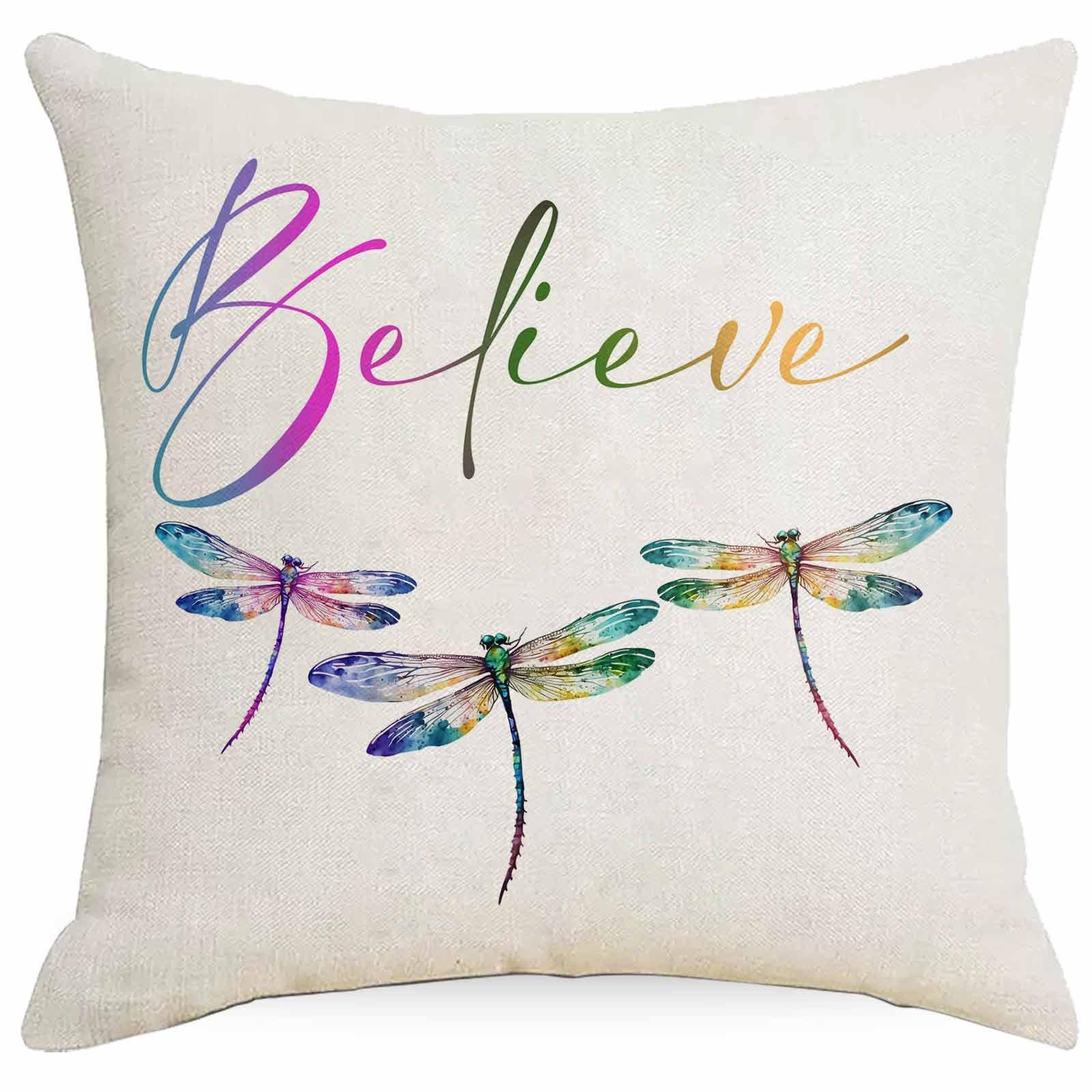 New Summer Dragonfly Quotes Printed Pillow Cover Home Sofa Cushion Cover Premium Durable Quality Useful Practical 45 * 45Cm
New Summer Dragonfly Quotes Printed Pillow Cover Home Sofa Cushion Cover Premium Durable Quality Useful Practical 45 * 45Cm