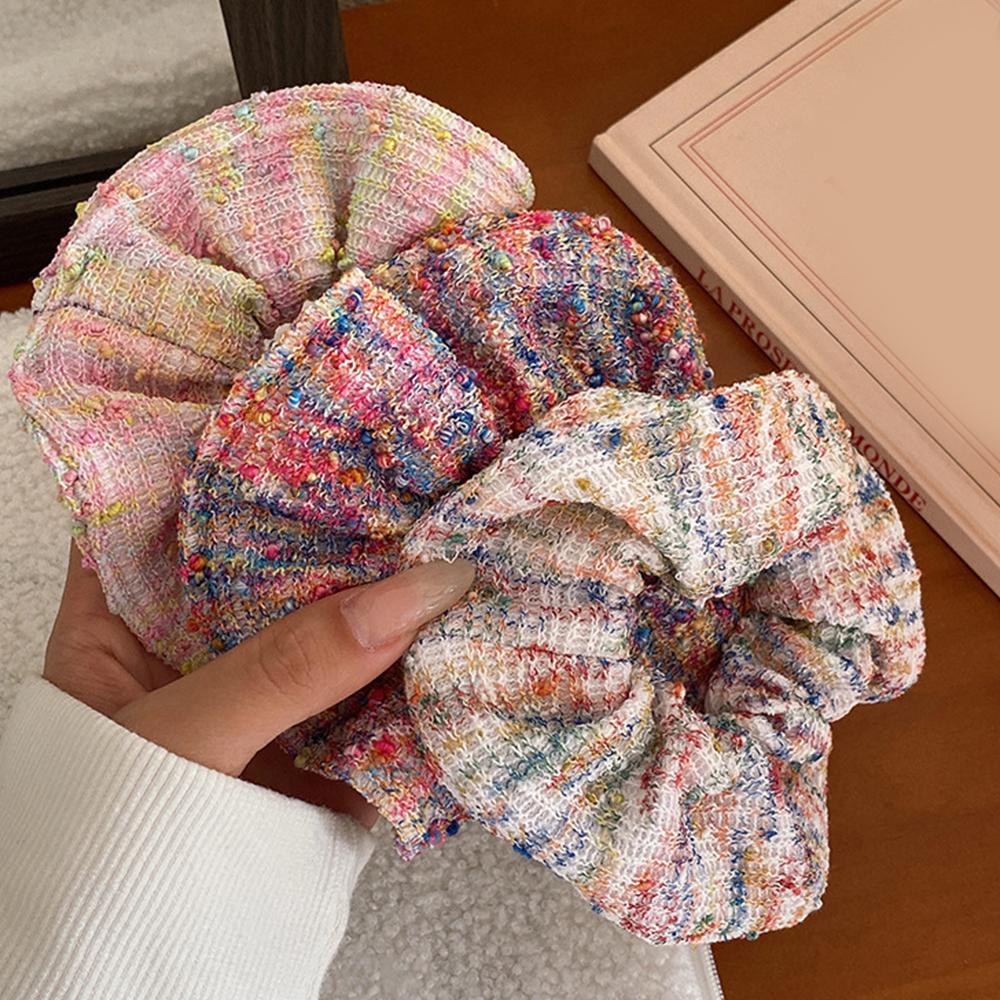 Korean Woolen Handmade Colorful knitting Scrunchies Headwear Autumn Winter Sweet Plush Hair Band Female Hair Accessories
Korean Woolen Handmade Colorful knitting Scrunchies Headwear Autumn Winter Sweet Plush Hair Band Female Hair Accessories