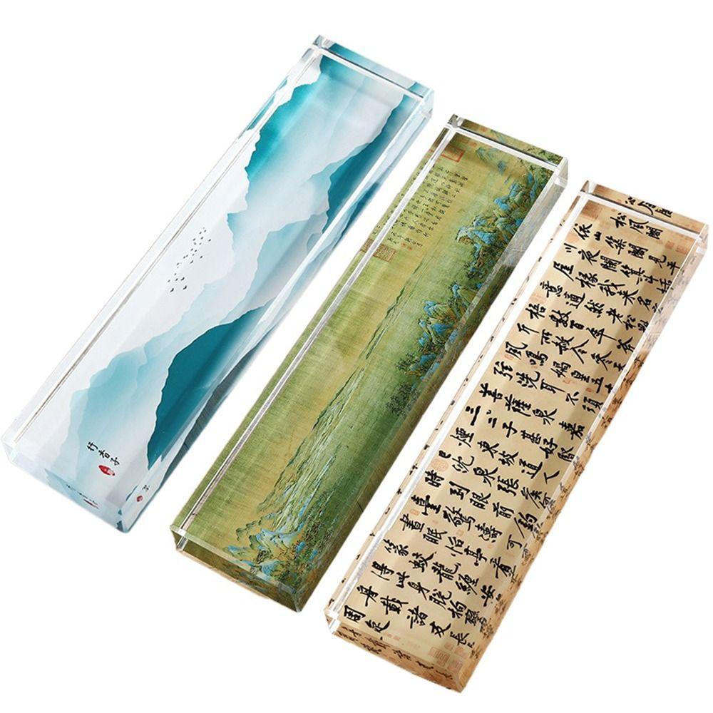 Heavy Enough Clear Crystal Paperweight Rectangle Writing Town Ruler Crystal Weight Ruler Kids Style 8
Heavy Enough Clear Crystal Paperweight Rectangle Writing Town Ruler Crystal Weight Ruler Kids Style 8
