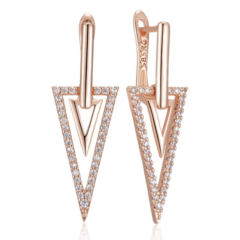Unusual Glossy Rhombus Rose Gold Color Drop Earring For Women Fashion Natural Zircon Accessories Daily Fine Jewelry
Unusual Glossy Rhombus Rose Gold Color Drop Earring For Women Fashion Natural Zircon Accessories Daily Fine Jewelry
