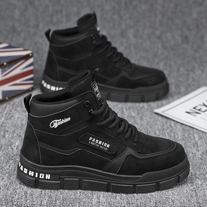 Men s High-Top Boots Casual Sneakers Lace Up Ankle Boots Non-slip Work Shoes High Quality Leather Casual Boots Men Shoes 44
Men s High-Top Boots Casual Sneakers Lace Up Ankle Boots Non-slip Work Shoes High Quality Leather Casual Boots Men Shoes 44