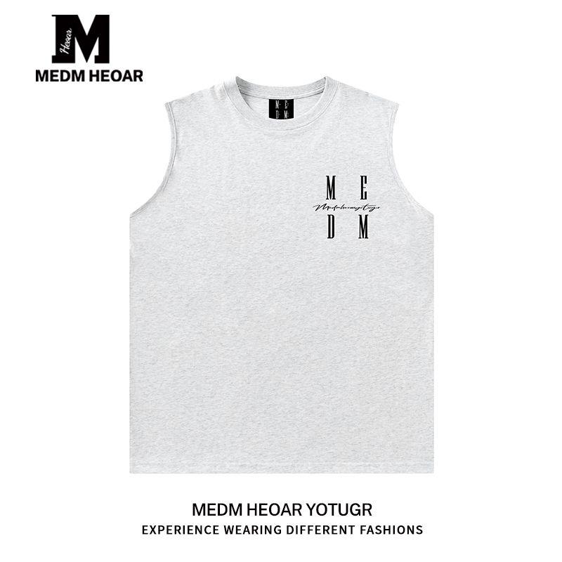 Medm Heoar National Fashion Brand American Vest Basic Embroidered Logo Sports Sleeveless T-shirt Boys Fitness Waistcoat White Gray M
Medm Heoar National Fashion Brand American Vest Basic Embroidered Logo Sports Sleeveless T-shirt Boys Fitness Waistcoat White Gray M