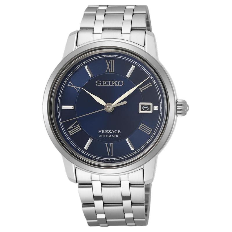 SEIKO Presage series 100m waterproof automatic/manual mechanical movement Steel Strap same style for men and women blue dial SRPF25J1 синій
SEIKO Presage series 100m waterproof automatic/manual mechanical movement Steel Strap same style for men and women blue dial SRPF25J1 синій